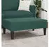 vidaXL Polsterhocker Samt Dunkelgrün 77x55x31cm (379559)