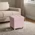 Songmics Melisa Sitzhocker mit Stauraum 38x38cm, faltbar, Rosa (LSF014P11)