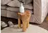 Massivmoebel24 Hocker Teak Wurzel 30x30x40cm natur lackiert (54-100-901-0054)