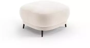 sit&more Blues Polsterhocker Mikrofaser beige, Metallf&uuml;&szlig;e schwarz-matt (71310846-0)