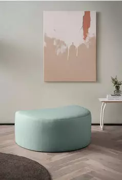 LeGer Home Isalie Polsterhocker, gr&uuml;ngrau, 94x45x63cm (4484626)