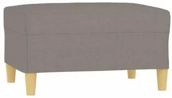 vidaXL Fu&szlig;hocker Taupe Stoff 70x55x41cm (349278)