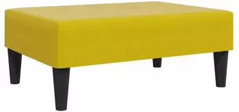 vidaXL Fu&szlig;hocker Gelb 77x55x31cm Samt (379561)