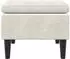 vidaXL Hocker mit Holzbeinen Samt Creme (329445)