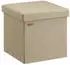 Casaria Faltbarer Polsterhocker mit Stauraum 38x38x38cm Leinen Gepolstert 40L (109838)