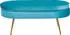 SalesFever Sitzpouf oval Samt-Stoff 99x44x40 cm