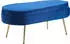 SalesFever Sitzpouf oval Samt-Stoff 99x44x40 cm