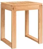 vidaXL Badhocker 40x30x46 cm Massivholz Nussbaum