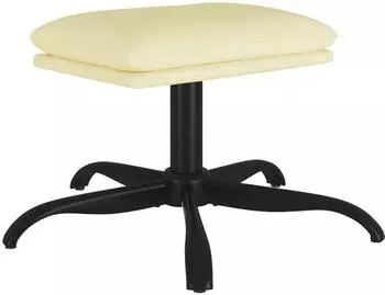 vidaXL Polsterhocker Kunstleder Creme 60x60x36cm (341590)