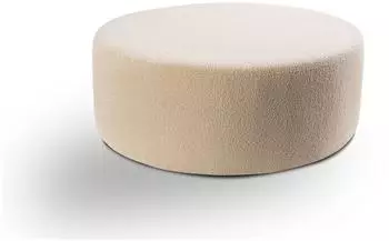 Mid.you Kolo Hocker gro&szlig;, Boucl&eacute;, beige, 103x39x103cm