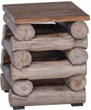 vidaXL Hocker Massivholz Teak 30x30x38cm (42012368)