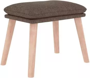 vidaXL Fu&szlig;hocker Stoff taupe 45x29,5x35cm (341433)