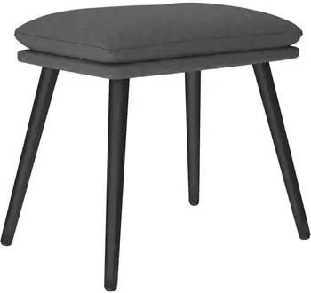 vidaXL Polsterhocker 45x29,5x35cm, Stoff, dunkelgrau (341494)
