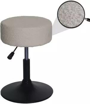 MCW Hocker C22-B h&ouml;henverstellbar, drehbar, Boucl&eacute;, beige (800000861987)