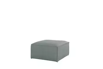 Fun M&ouml;bel CELES PREMIUM Polsterhocker Stoff Saphirblau 65x65cm