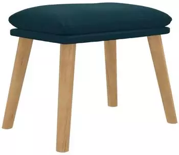 vidaXL Polsterhocker blau, Samt, 45x29,5x35 cm (341445)
