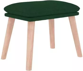 vidaXL Hocker Stoff Dunkelgr&uuml;n 45x29,5x35cm (341429)