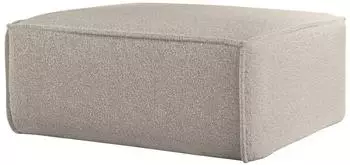 Fun Möbel CELES PREMIUM Polsterhocker 105x105cm Stoff Ascot Bukla Beige