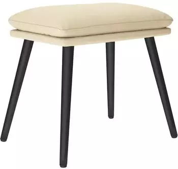 vidaXL Polsterhocker Stoff, creme, 45x29,5x35cm (341495)