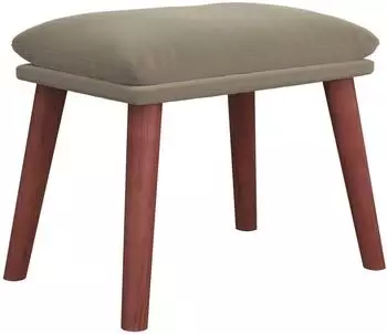 vidaXL Polsterhocker Samt Hellgrau 45x29,5x35cm