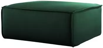 Fun Möbel CELES PREMIUM Polsterhocker Velvet 105x105cm grün