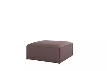 Fun Möbel CELES PREMIUM Polsterhocker Stoff Lavendel 105x105cm