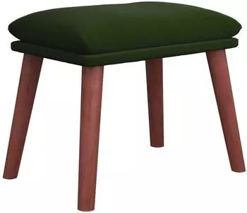 vidaXL Polsterhocker Samt Dunkelgr&uuml;n 45x29,5x35cm