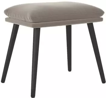 vidaXL Hocker Samt Hellgrau 45x29,5x35cm (341504)