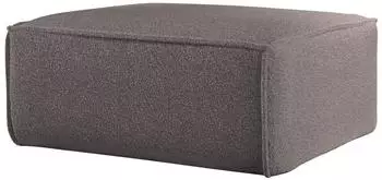 Fun Möbel CELES PREMIUM Polsterhocker 105x105cm, Stoff Ascot Bukla, taupe
