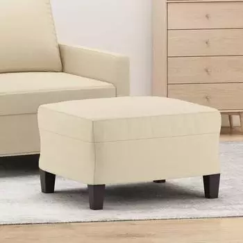 vidaXL Fu&szlig;hocker Stoff Creme 60x50x41cm (349329)