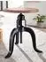 Finebuy Drehhocker Akazie Massivholz/Metall, höhenverstellbar, Ø39cm (FB81748)