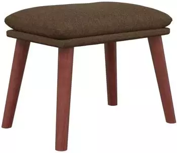 vidaXL Fu&szlig;hocker Stoff Braun 45x29,5x35cm (341460)