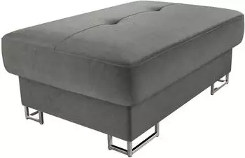 Mirjan24 Cotere Polsterhocker mit Metallfüßen in Chrom (Polo 894)
