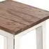 Xtradefactory Madero Sitzhocker Recyclingholz, 48x30x30cm, weiß
