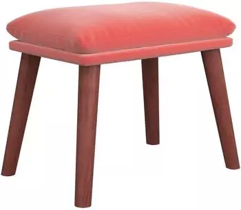 vidaXL Polsterhocker Samt Rosa 45x29,5x35cm