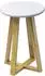 Tendance Hocker weißes MDF-Tablett, Bambusbeine (96108210)
