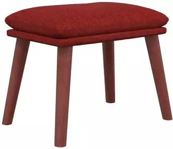 vidaXL Fu&szlig;hocker Stoff bordeauxrot 45x29,5x35cm (341465)