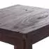 Xtradefactory Madero Rustikaler Holzhocker Recyclingholz Dunkelbraun 48x30x30cm