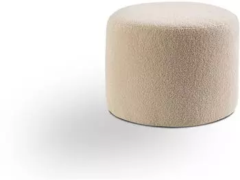 Mid.you Kolo Polsterhocker Boucl&eacute;, beige, 51x41x51cm (001849022203)