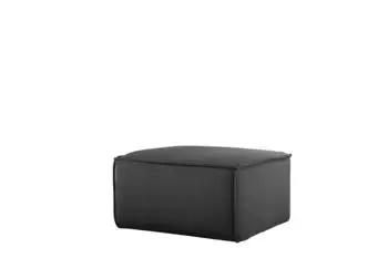 Fun Möbel Celes Premium Polsterhocker Velvet Dunkelgrau 65x65cm