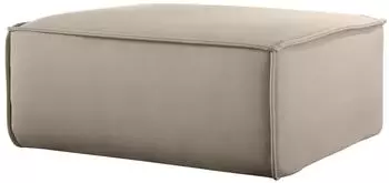 Fun Möbel CELES PREMIUM Polsterhocker Velvet Beige 105x105cm