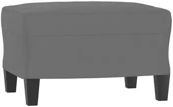 vidaXL Fu&szlig;hocker 60x50x41cm Mikrofasergewebe, dunkelgrau (349343)