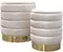 Lookway Mirelle Pouf-Set gepolstert, beige, mit Stauraum (800001220911)