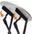 Spetebo Klapphocker Holz/Metall, rund, 47x33cm, 2er-Set (16221)