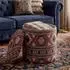Finebuy Sitzhocker mit Stauraum, Stoff, rund, mehrfarbig, Boho (FB117695)