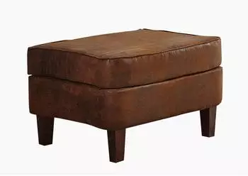 Massivmoebel24 Chesterfield Hocker Antik-Optik, braun, 56x67x46cm (68-920-100-0035)