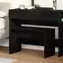 vidaXL Kleiderhocker schwarz, Eichen-Optik, MDF, 70x35x45cm