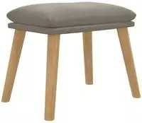 vidaXL Fu&szlig;hocker Hellgrau 45x29,5x35 cm Samt