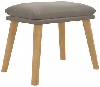 vidaXL Polsterhocker 45x29,5x35cm, Samt, hellgrau (341435)