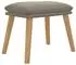 vidaXL Polsterhocker 45x29,5x35cm, Samt, hellgrau (341435)